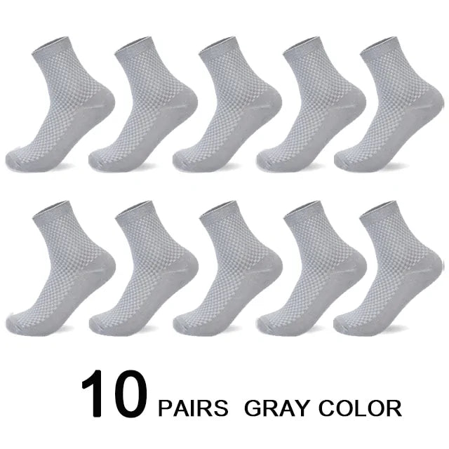 10 Pairs Bamboo Fiber Socks