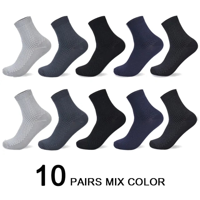 10 Pairs Bamboo Fiber Socks