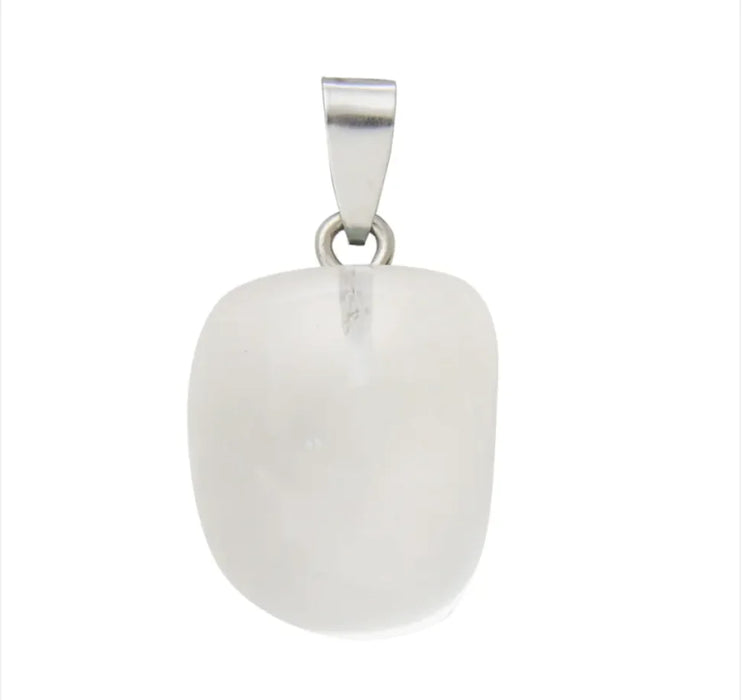 Natural Crystal Stone Pendant Necklace