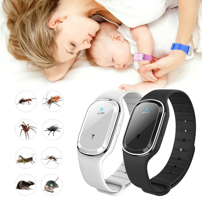 Ultrasonic Natural Mosquito Repellent Bracelet