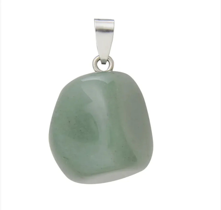 Natural Crystal Stone Pendant Necklace